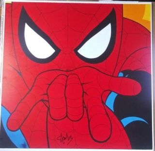 Marvel Vintage Warner Brothers Spider - Man Signed Stan Lee 1996 Peter Parker