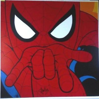 MARVEL VINTAGE WARNER BROTHERS SPIDER - MAN SIGNED STAN LEE 1996 PETER PARKER 2