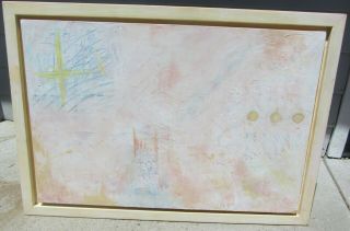 Exceptional Vintage Large Abstract Mid Century Modern Modernist Painting