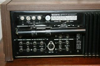 Vintage SONY STR - 7055 Stereo Receiver.  Wood Cabinet JAPAN.  Powerful Sound 9