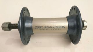 1st Generation Cook Bros Racing Front Vintage Bmx Hub Dg Jmc Redline