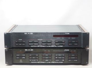 Vintage Sae T 102 Tuner & P102 Preamplifier Pair Great