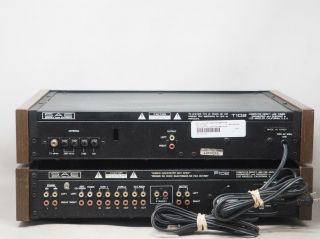 Vintage SAE T 102 Tuner & P102 PREAMPLIFIER Pair Great 7
