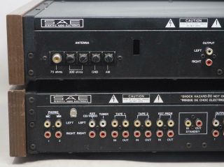 Vintage SAE T 102 Tuner & P102 PREAMPLIFIER Pair Great 8