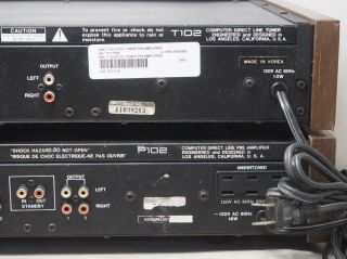 Vintage SAE T 102 Tuner & P102 PREAMPLIFIER Pair Great 9