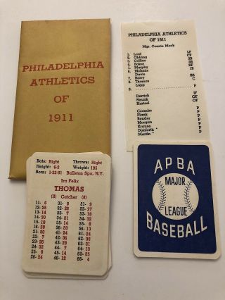 Apba Gtop 1911 Philadelphia Athletics Nm - 12 On 46 No Js