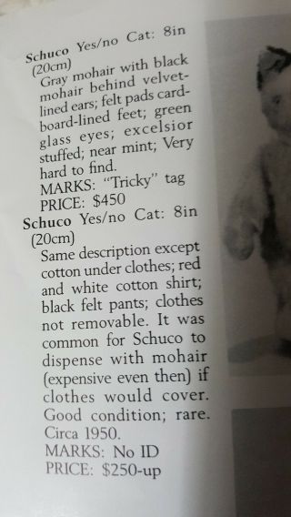 1950’s Rare Vintage Schuco mohair cat 7