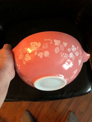 Vintage set 4 Pyrex Pink Gooseberry Nesting Cinderella Mixing Bowls 3