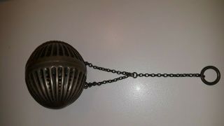 Antique Tiffany & Co.  Sterling Silver (. 925) Tea Ball Infuser/strainer - Rare