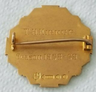 Very Rare 9ct Gold Badge - THE FOOTBALL ASSOCIATION ' COUNCIL ' 1928/29 2
