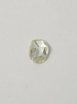 Antique Victorian Natural Mine Diamond Rose Cut 0.  65 Ct Color H Vvs2