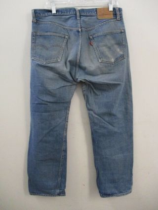 Vintage Levi ' s 501 Single Stitch Redline Selvedge Jeans Tag Size 38 X 32 3