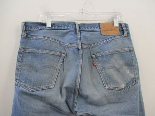 Vintage Levi ' s 501 Single Stitch Redline Selvedge Jeans Tag Size 38 X 32 4
