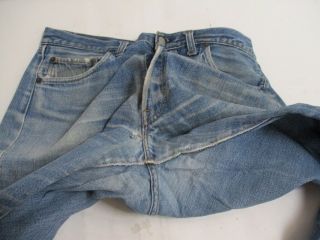 Vintage Levi ' s 501 Single Stitch Redline Selvedge Jeans Tag Size 38 X 32 5