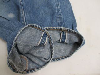 Vintage Levi ' s 501 Single Stitch Redline Selvedge Jeans Tag Size 38 X 32 6