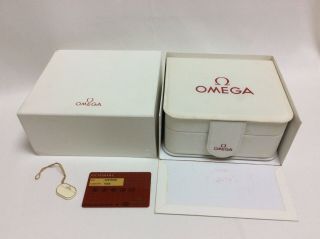Omega Vintage Watch Box,  Id Card,  Tag,