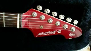 VINTAGE Kawai AQUARIUS Electric Guitar 1980s CANDY APPLE RED matsumoku japan 10