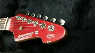 VINTAGE Kawai AQUARIUS Electric Guitar 1980s CANDY APPLE RED matsumoku japan 3