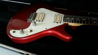 VINTAGE Kawai AQUARIUS Electric Guitar 1980s CANDY APPLE RED matsumoku japan 4