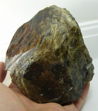 815g Vietnam Rare Huge Brown Clinohumite Crystal Specimen 1 Lb 12 3/4 Oz 115mm