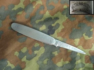 Ww2 German Officer Folding Pocket Knife - Solingen