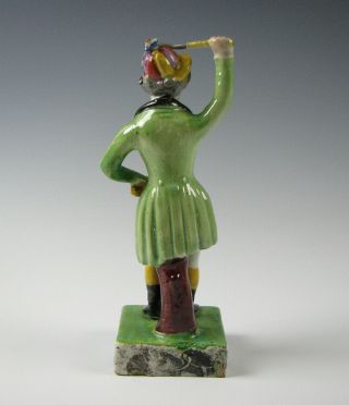 Antique Early 19th Century Pearlware Glaze Staffordshire Figurine of a Jockey 5