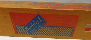 VINTAGE 60 ' S BUDDY L TEXACO GAS PROMOTIONAL TANKER TRUCK PRESSED STEEL W BOX 12