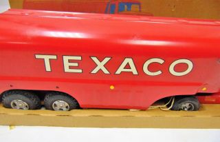VINTAGE 60 ' S BUDDY L TEXACO GAS PROMOTIONAL TANKER TRUCK PRESSED STEEL W BOX 2