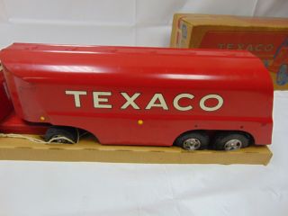 VINTAGE 60 ' S BUDDY L TEXACO GAS PROMOTIONAL TANKER TRUCK PRESSED STEEL W BOX 7