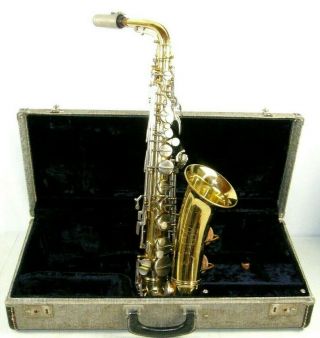 Vintage Conn Alto Saxophone 6m In Hard Case