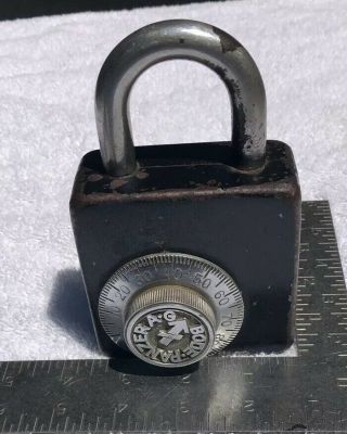 Vintage 1930’s Bode Panzer A.  G Padlock Combination Lock Antique 3