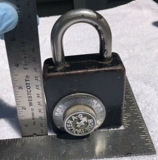 Vintage 1930’s Bode Panzer A.  G Padlock Combination Lock Antique 4