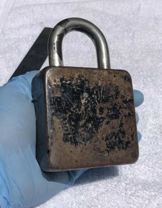 Vintage 1930’s Bode Panzer A.  G Padlock Combination Lock Antique 6