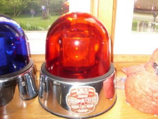 Vintage Federal Signal Junior Beacon Ray Glass Dome