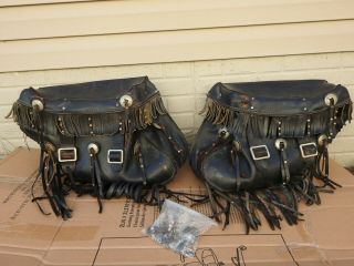 Vintage Harley Davidson Leather Saddlebags