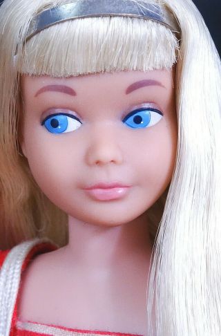 Vintage Platinum Blonde Straight Leg Skipper Doll