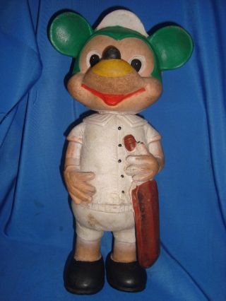 Old Vintage Rubber Micky Mouse Toy Fig 