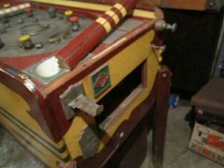 ESCO Broncho Vintage Pinball Machine,  c.  1937?,  For Restoration 11