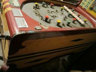ESCO Broncho Vintage Pinball Machine,  c.  1937?,  For Restoration 7