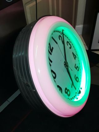 Vintage Neon Clock