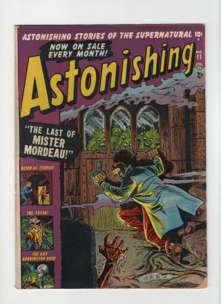 Astonishing 11 Vintage Marvel Atlas Comic Pre - Code/hero Horror Golden Age 10c