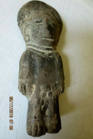 Pre - Columbian Artifacts Mayan Stone Figurine Authentic Estate