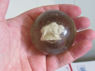 Large Antique / Vintage German Sulfide Marble Bison Or Buffalo Figure 2.  28 " Wide