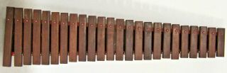 Vintage 24 Note Wood Xylophone Marimba Musical Instrument - 36 " Long - No Mallets