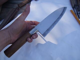 Massive Razor Sharp 210mm 0.  500kg Vintage Deba Japanese Fish Knife Unsold Stock