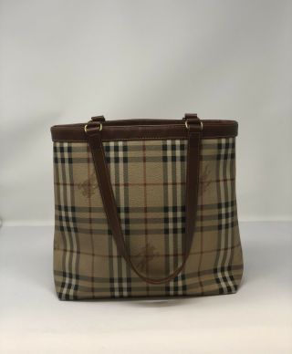 Authentic Vintage Burberry Classy Tote Bag