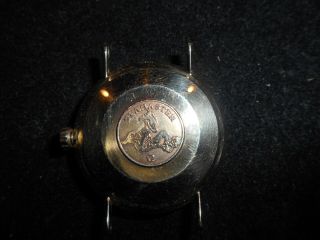 SOLID 14k Gold Vintage Men ' s Omega Seamaster Automatic Watch W/Calendar Runs 5