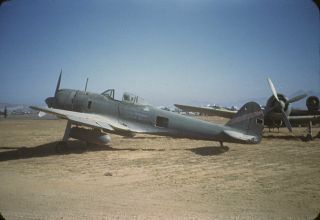Japanese Aircraft Nakajima Ki - 43 Oscar Kimpo Korea 1945 1 Color Slide No Photo