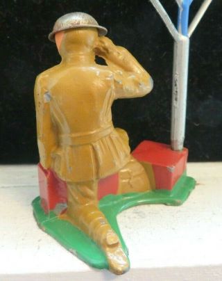 Vintage Barclay Lead Toy Soldier Wireless Operator B - 147 Paint 4