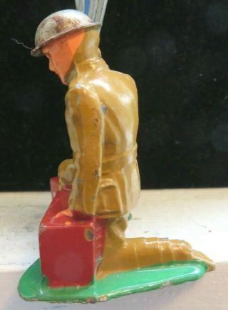 Vintage Barclay Lead Toy Soldier Wireless Operator B - 147 Paint 5